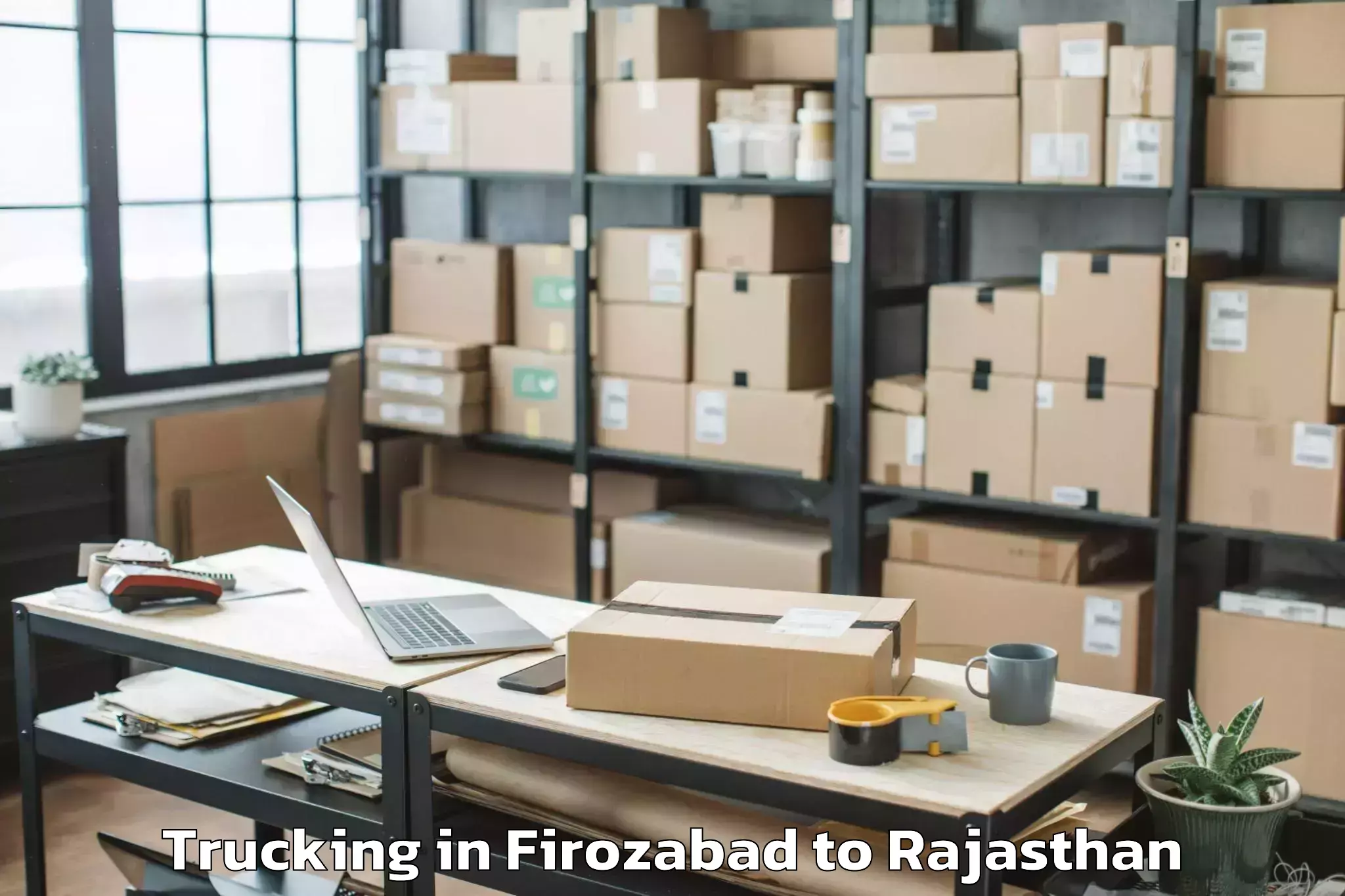 Easy Firozabad to Udaipur Airport Udr Trucking Booking